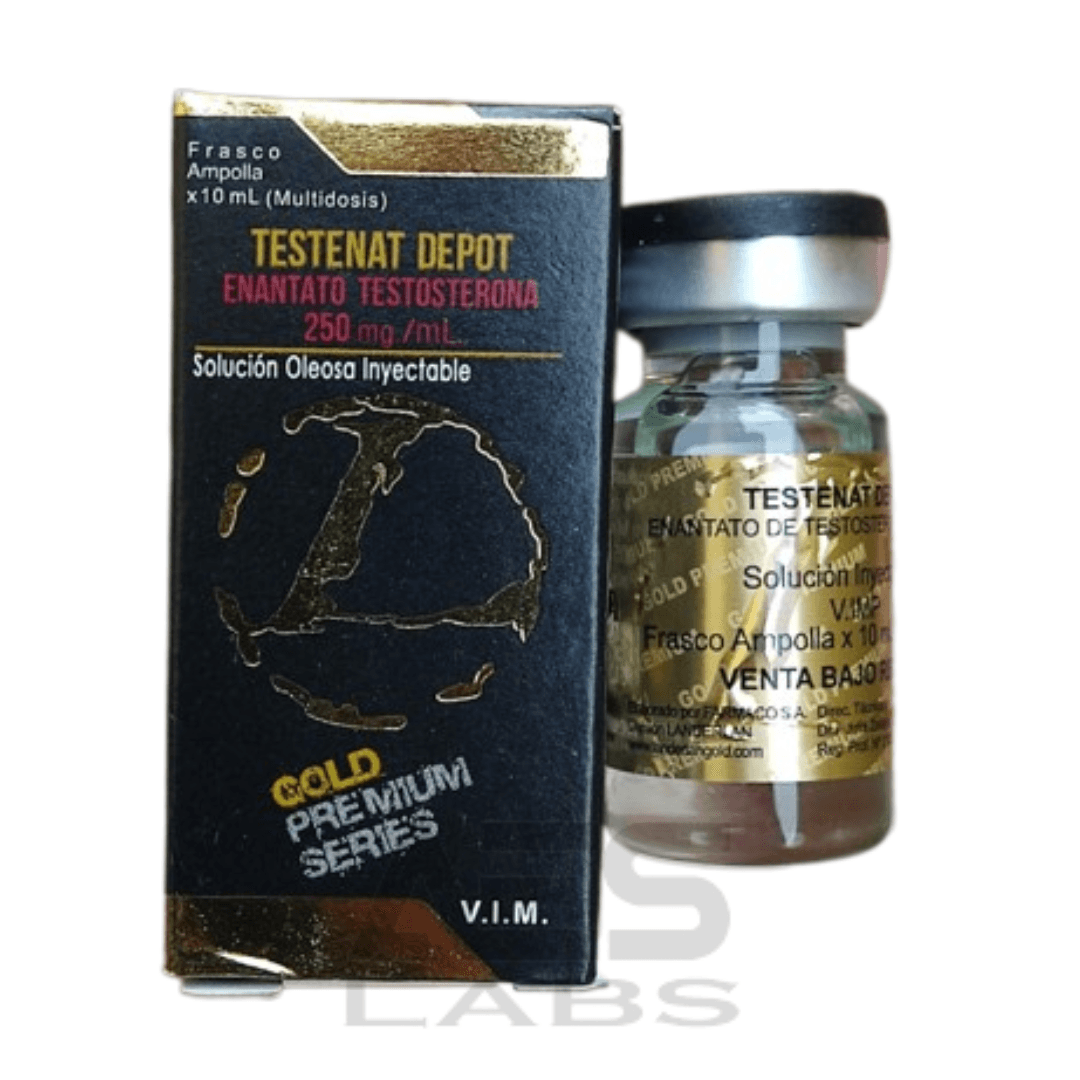 TESTENAT ENANTATO DE TESTOSTERONA 250MG 10ML - LANDERLAN GOLD - AES LABS