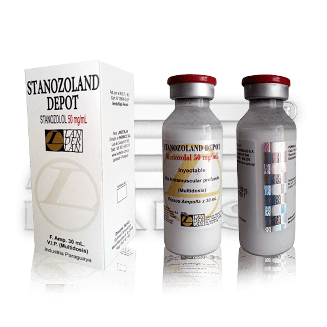 STANOZOLAND DEPOT 30ML STANOZOLOL 50MG - LANDERLAN - AES LABS