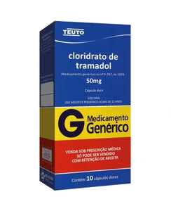 Cloridrato de tramadol 50mg | 10comp