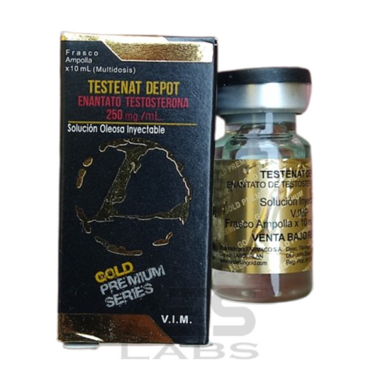 TESTENAT ENANTATO DE TESTOSTERONA 250MG 10ML - LANDERLAN GOLD - AES LABS 