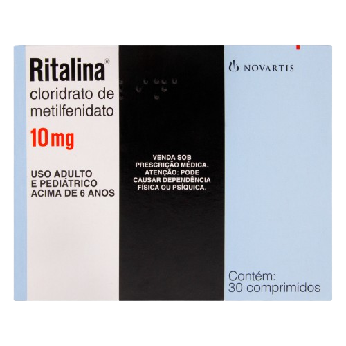 RITALINA ( CLORIDRATO DE METILFENIDATO ) 10MG 30CP - AES LABS 