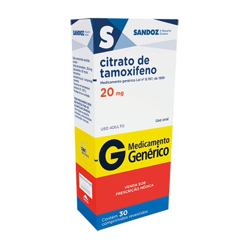 CITRATO TAMOXIFENO 20MG 30CPRS