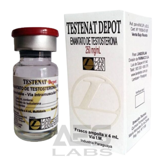 TESTENAT ENANTATO DE TESTOSTERONA 250MG 4ML - LANDERLAN - AES LABS 