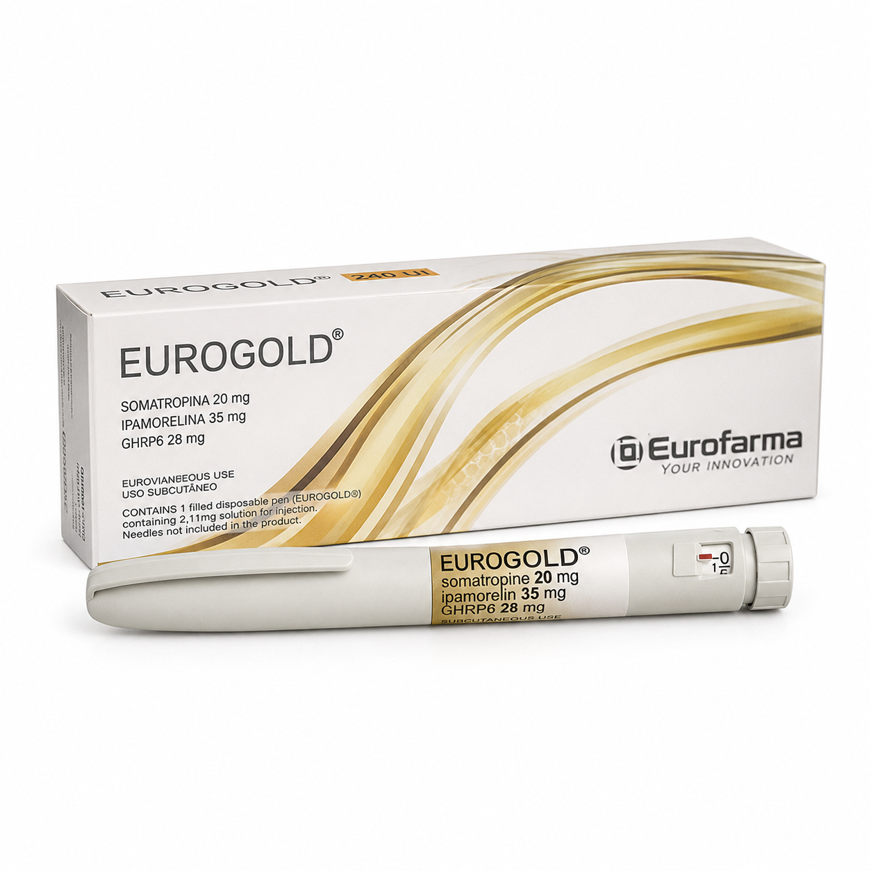 Eurogold 240ui Caneta GH Blend Peptídeos