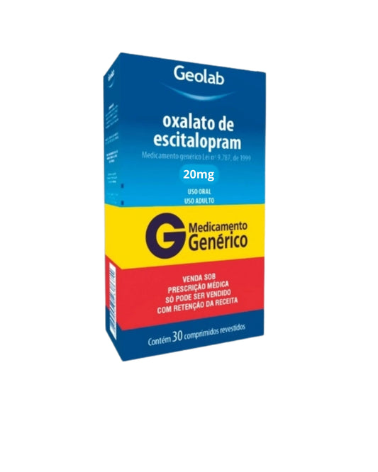 Oxalato de escitalopram 20mg | 30comp - AES LABS