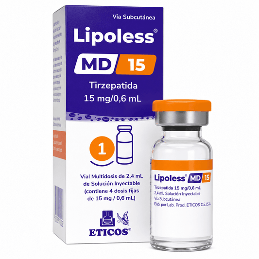 Lipoless Tirzepatida 15MG / 0.5ML 4 Vials
