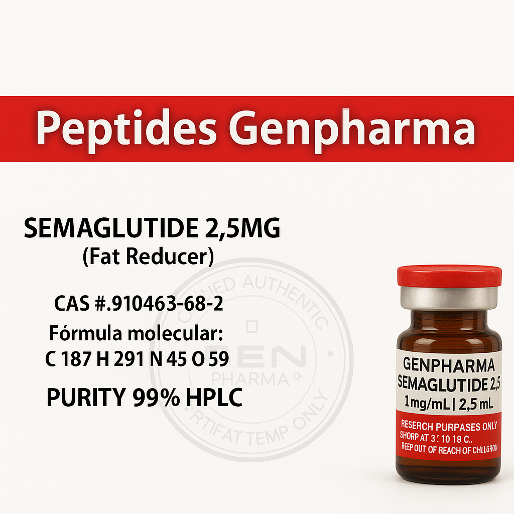 Semaglutide (GLP-1) 2.5mg Emagrecimento Genpharma - AES LABS