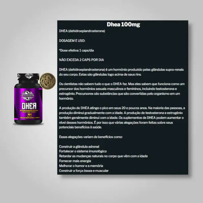 DHEA 100mg (100) - Dragon Elite - AES LABS 