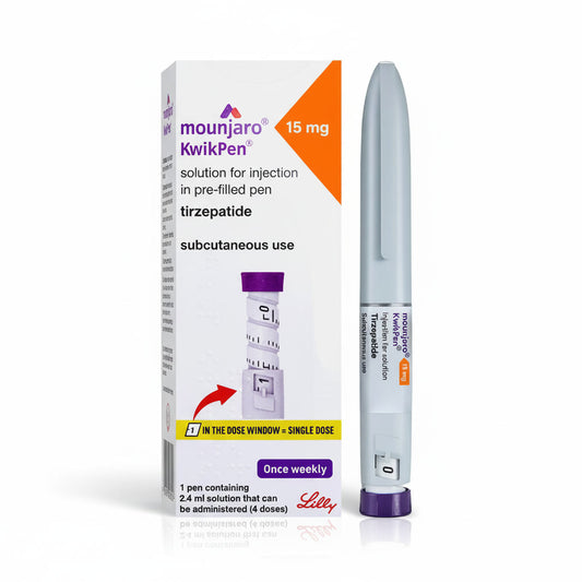 Mounjaro Tirzepatida 15mg/0,6ml KwikPen 4 Doses P/ Injeção Subcutânea