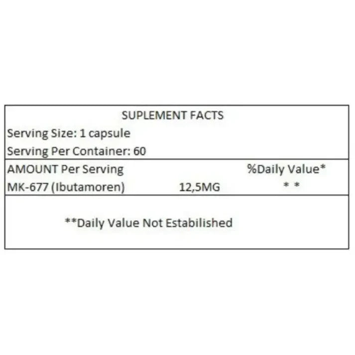 MK-677 12,5mg (60) - Dragon Elite - AES LABS 