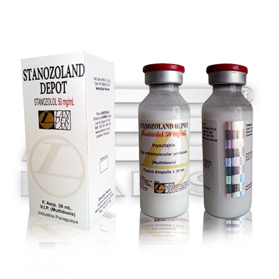 STANOZOLAND DEPOT 30ML STANOZOLOL 50MG  - LANDERLAN - AES LABS 